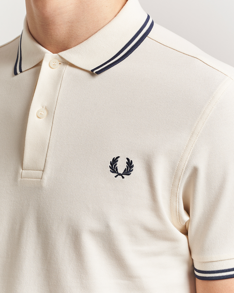 Herren | Poloshirts | Fred Perry | Twin Tipped Polo Shirt Ecru