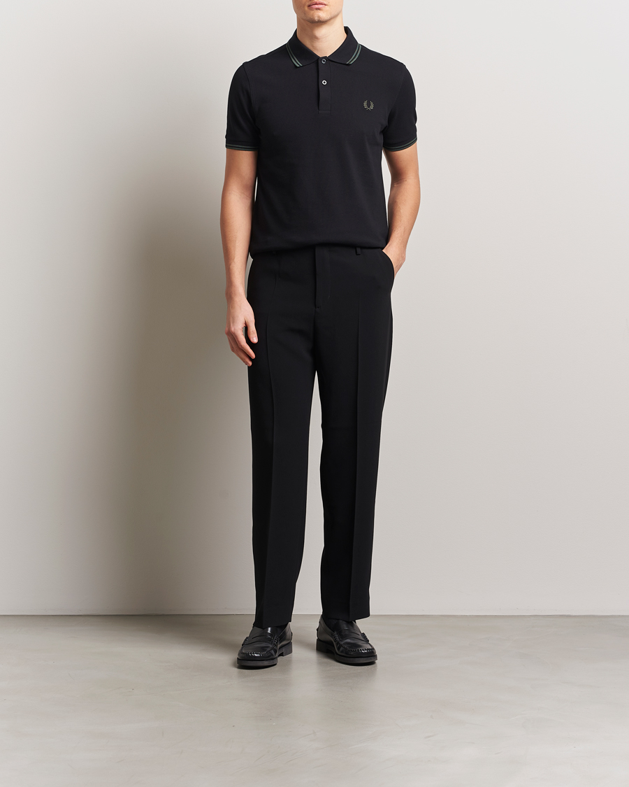 Herren | Poloshirts | Fred Perry | Twin Tipped Polo Shirt Black