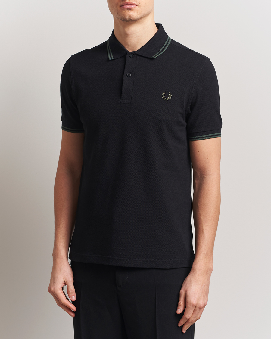 Herren | Poloshirts | Fred Perry | Twin Tipped Polo Shirt Black