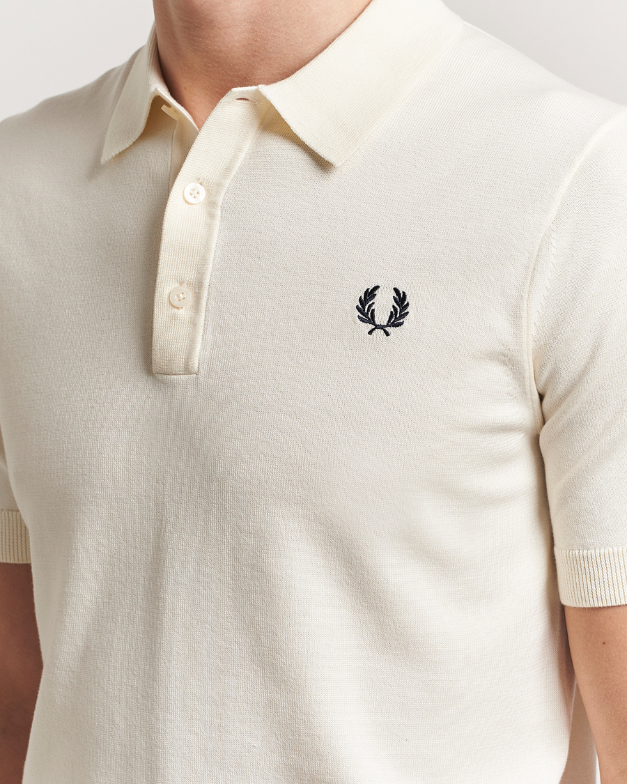 Herren | Poloshirts | Fred Perry | Cotton Knitted Polo Ecru