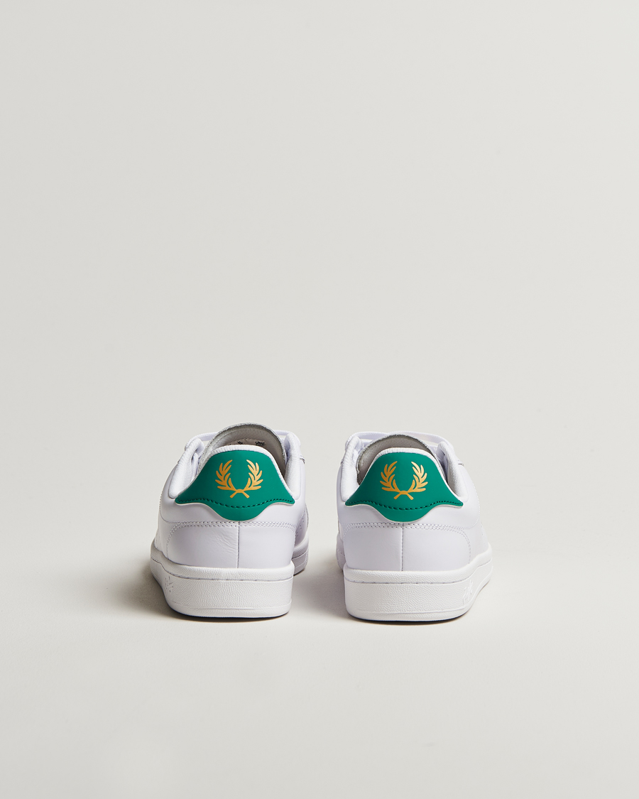 Herren | Fred Perry B721 Leather Sneaker White/Court Green | Fred Perry | B721 Leather Sneaker White/Court Green
