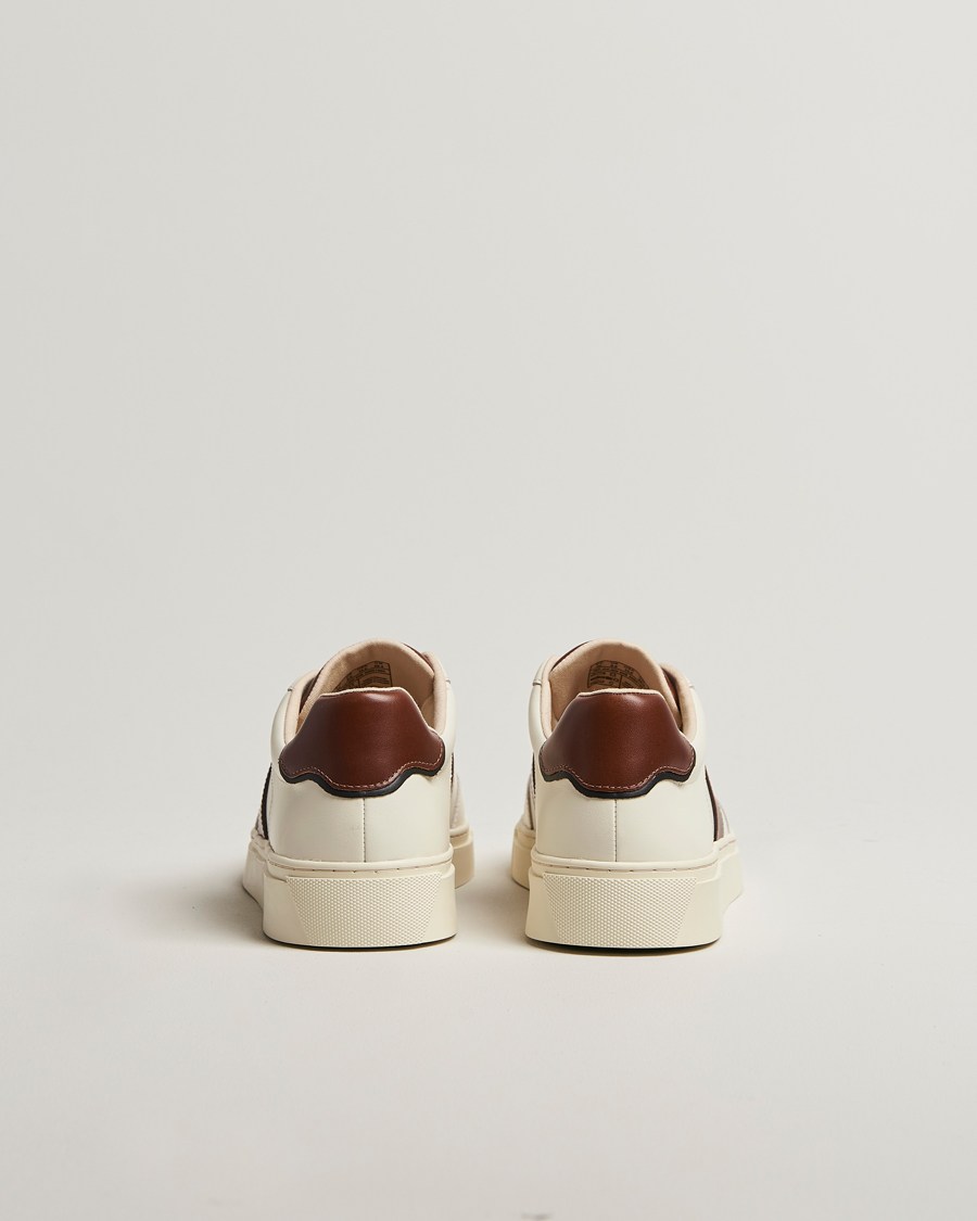 Herren | GANT Mc Julien Taped Sneaker Off White/Cognac | GANT | Mc Julien Taped Sneaker Off White/Cognac