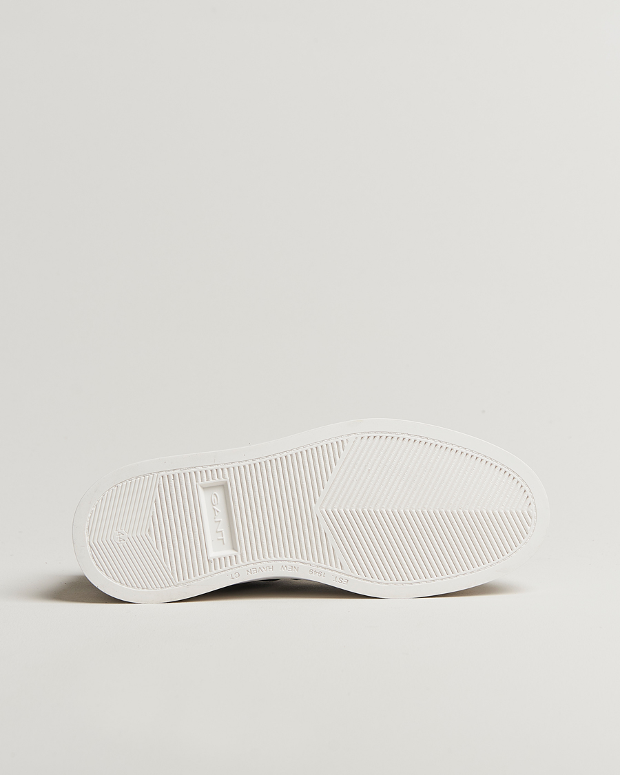 Herren | GANT Cuzmoon Leather Sneaker White/Marine | GANT | Cuzmoon Leather Sneaker White/Marine