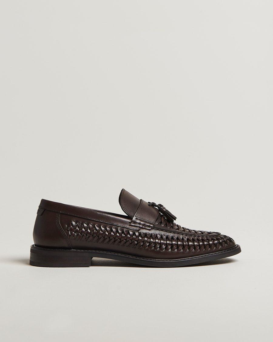 Herren | GANT Lozham Braided Tassle Loafer Dark Brown | GANT | Lozham Braided Tassle Loafer Dark Brown