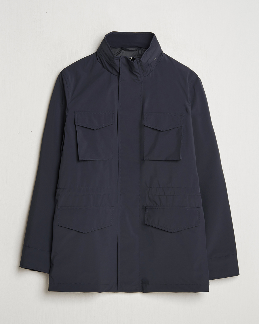 Herren | Jacken | Oscar Jacobson | M65 Nylon Field Jacket Navy