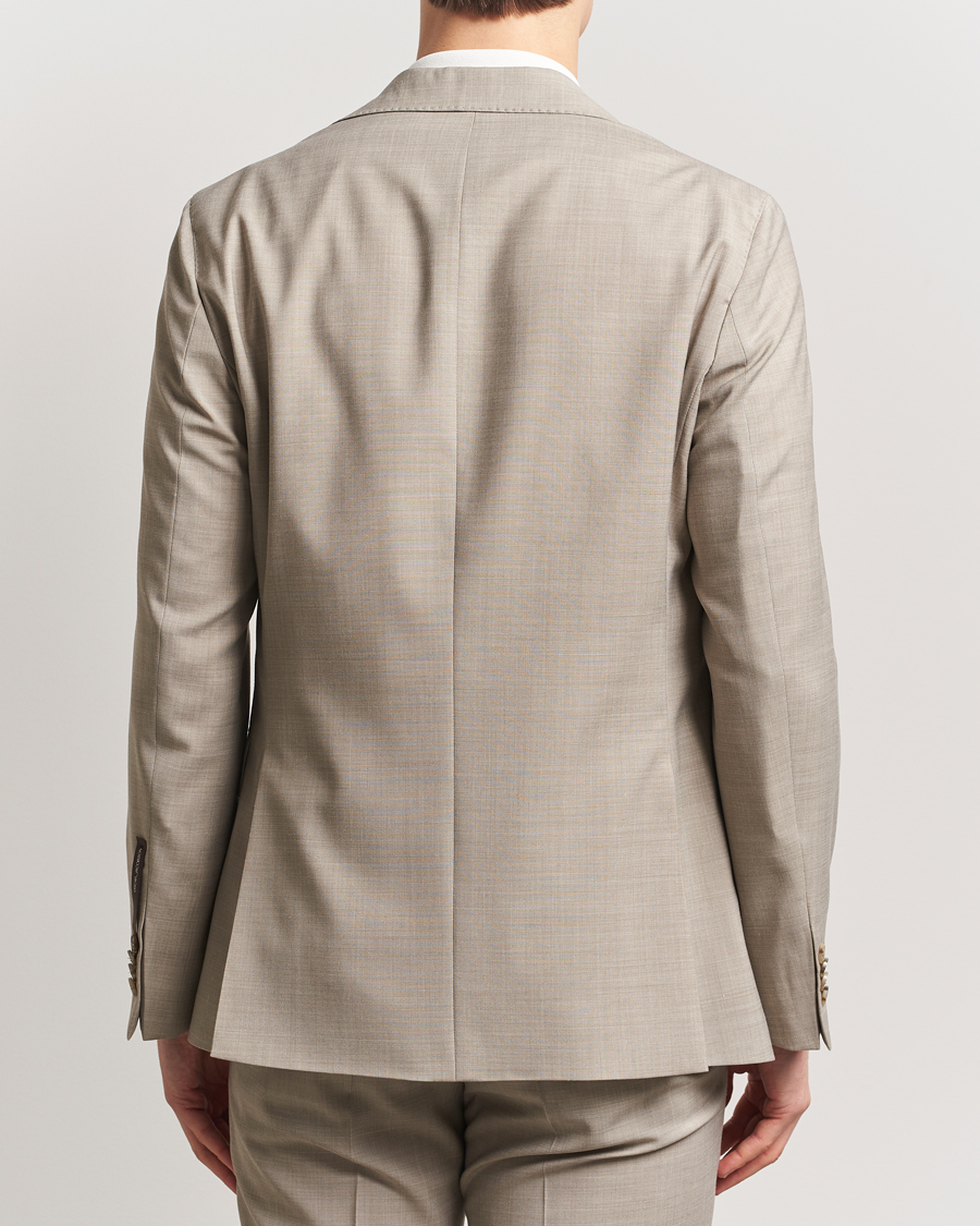 Herren | Sakkos | Oscar Jacobson | Fogerty Wool Stretch Suit Blazer Beige