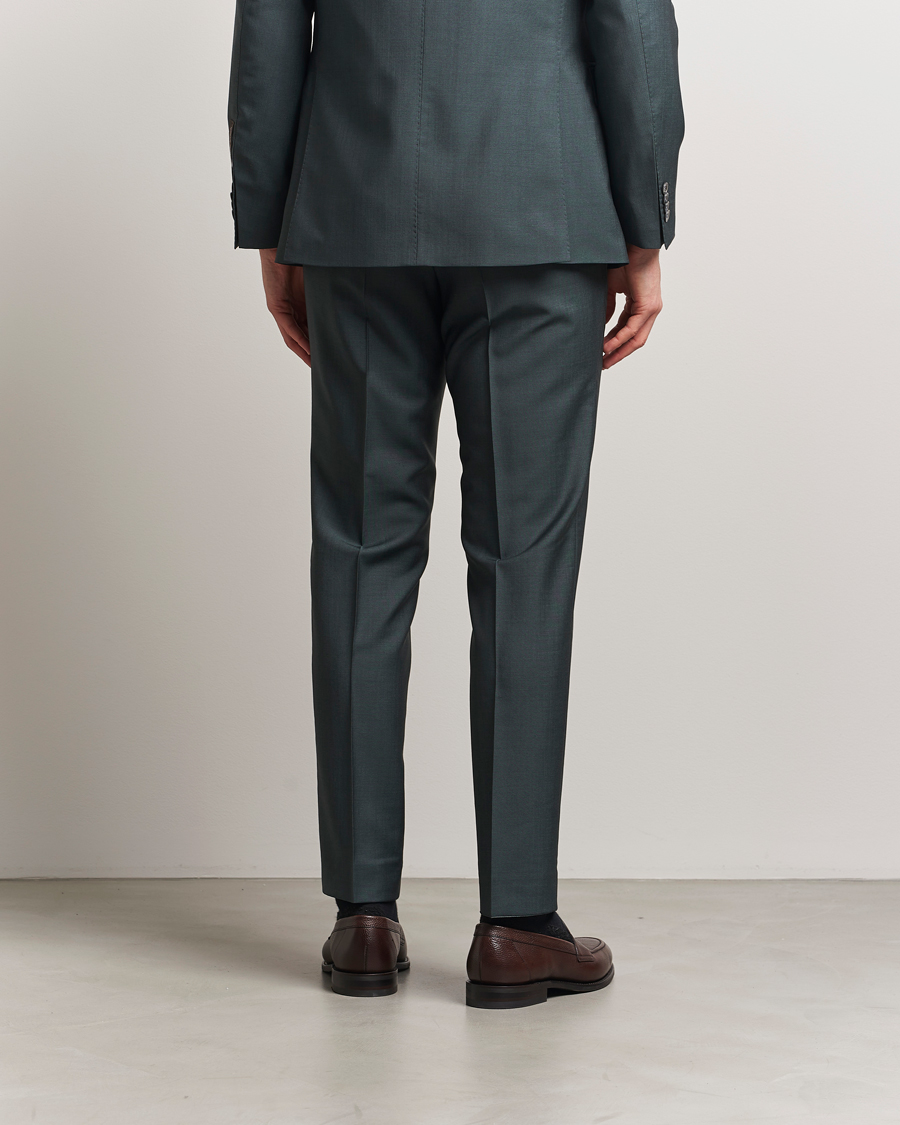 Herren | Hosen | Oscar Jacobson | Dandy Wool/Mohair Suit Trousers Green