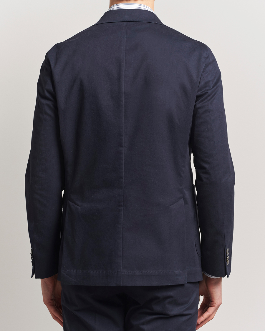 Herren | Sakkos | Oscar Jacobson | Ferry Patch Cotton Blazer Navy