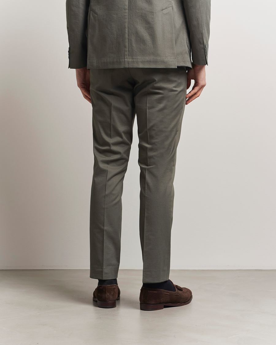 Herren | Hosen | Oscar Jacobson | Dandy Cotton Trousers Olive