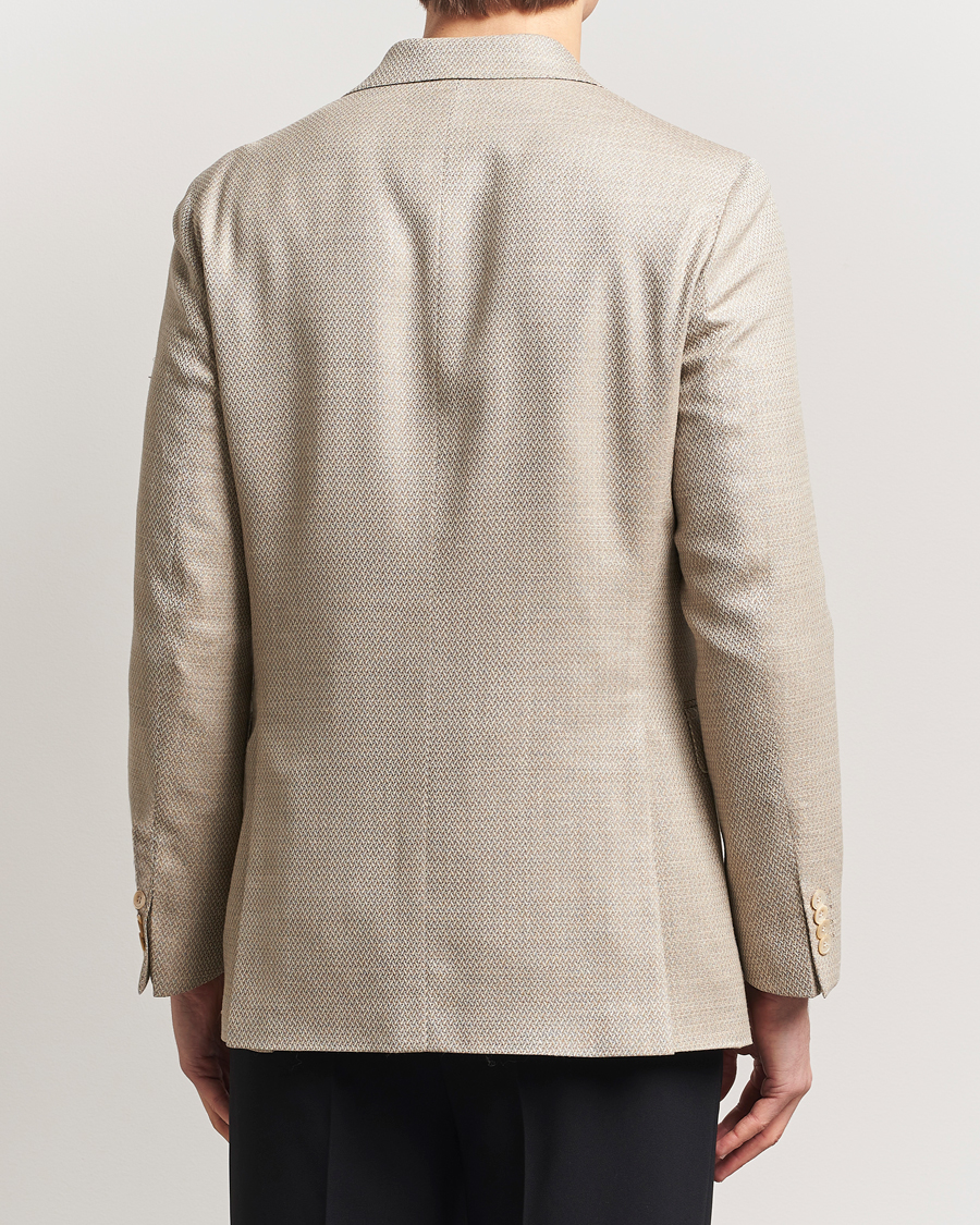 Herren | Sakkos | Oscar Jacobson | Farris DB Loro Piana Wool/Silk/Linen Blazer Beige