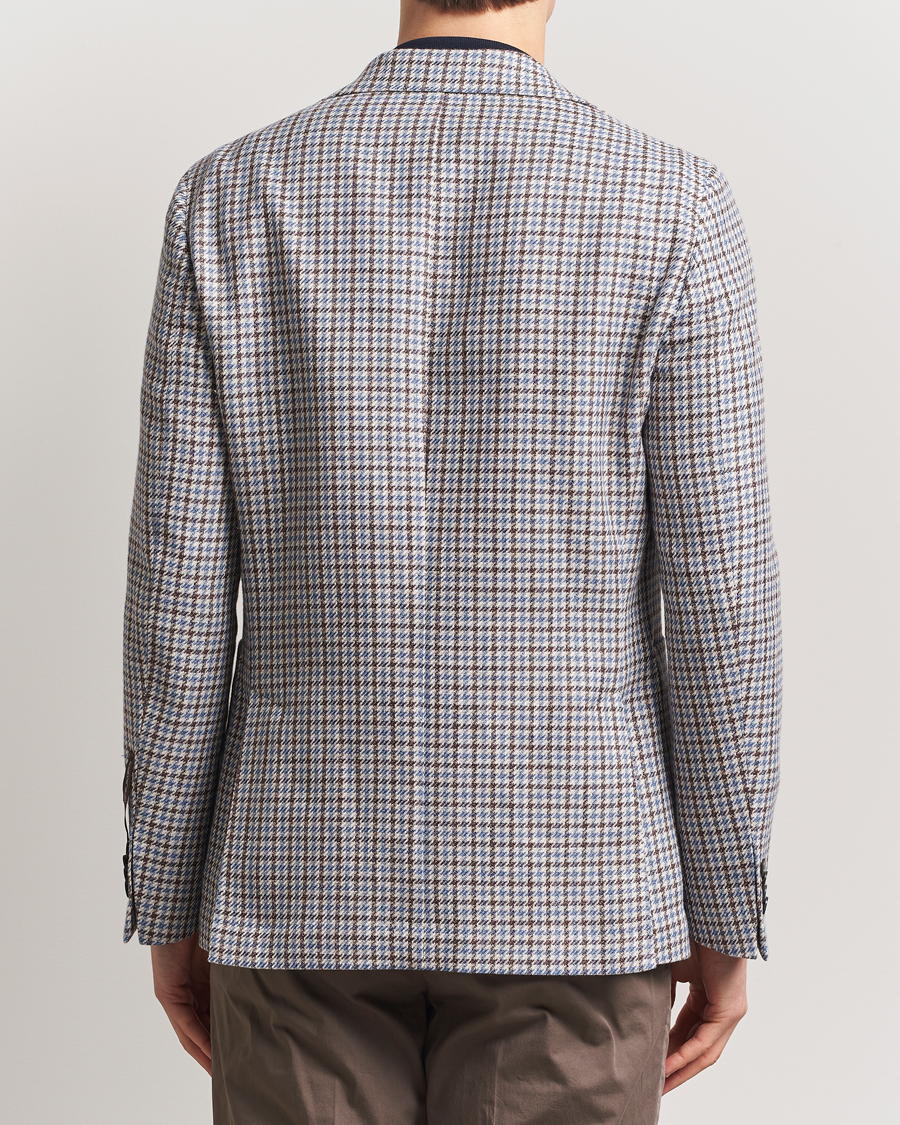 Herren | Sakkos | Oscar Jacobson | Ferry Soft Patch Pocket Cotton/Linen Blazer Blue