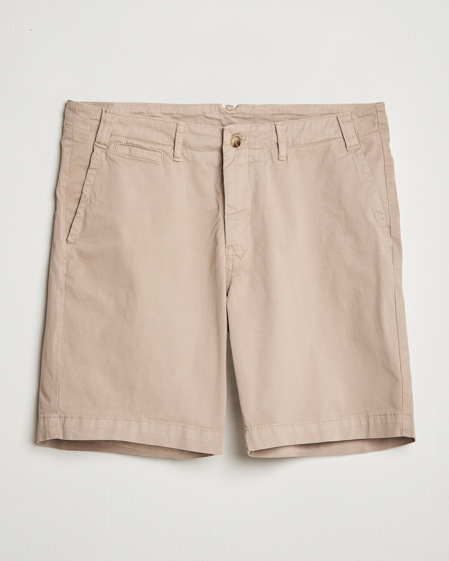 Herren | Shorts | Oscar Jacobson | Poggio Cotton Shorts Beige