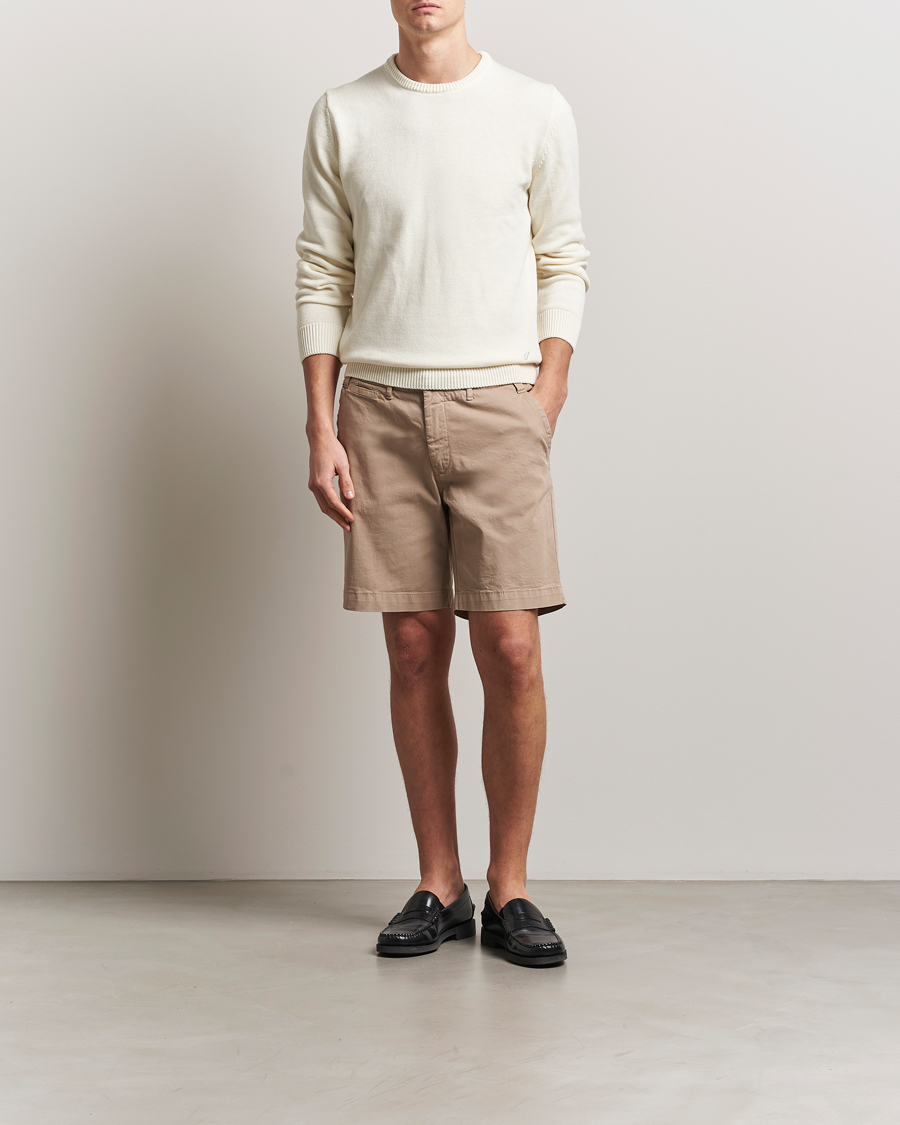 Herren | Shorts | Oscar Jacobson | Poggio Cotton Shorts Beige