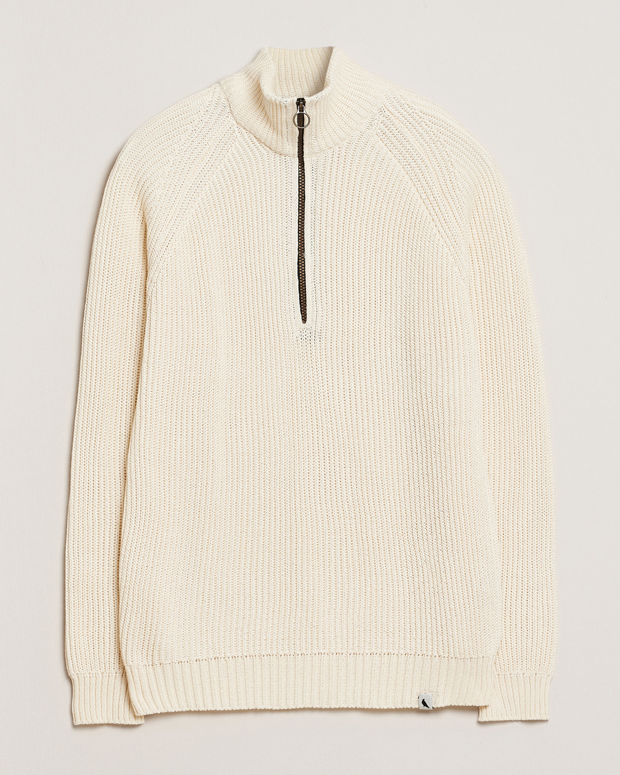 Herren | Pullover | Peregrine | Felix Quarter Zip Jumper White
