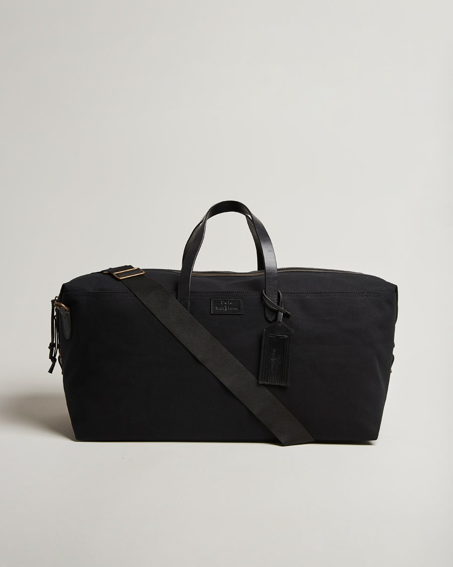 Herren | Polo Ralph Lauren Medium Canvas Duffle Bag Black | Polo Ralph Lauren | Medium Canvas Duffle Bag Black