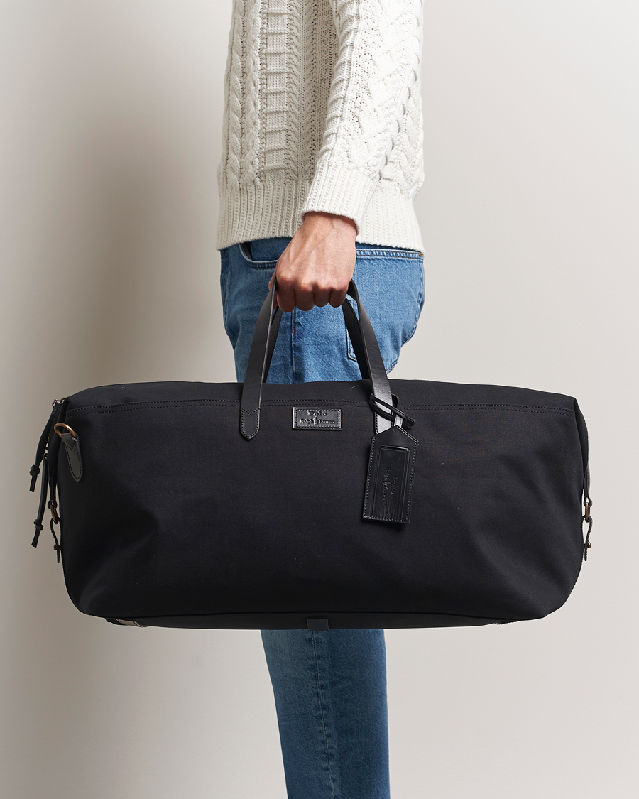Herren | Polo Ralph Lauren Medium Canvas Duffle Bag Black | Polo Ralph Lauren | Medium Canvas Duffle Bag Black