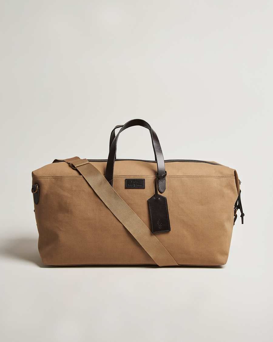 Herren | Polo Ralph Lauren Medium Canvas Duffle Bag Khaki/Brown | Polo Ralph Lauren | Medium Canvas Duffle Bag Khaki/Brown