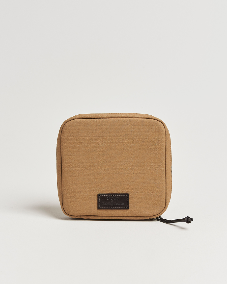 Herren | Polo Ralph Lauren Canvas/Leather Washbag Montana Khaki | Polo Ralph Lauren | Canvas/Leather Washbag Montana Khaki