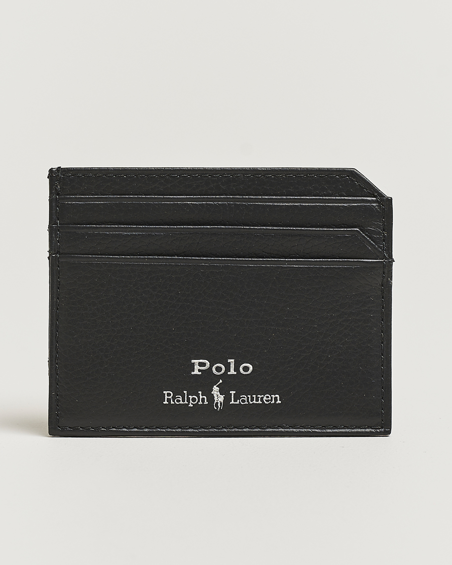 Herren | Geldbörsen | Polo Ralph Lauren | Pebble Leather Card Case Black