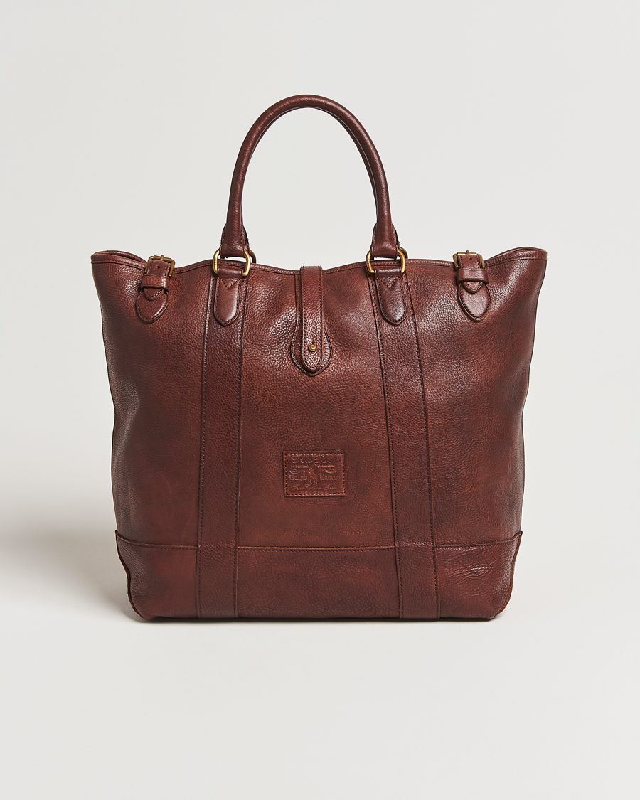 Herren | Polo Ralph Lauren Leather Tote Bag British Tan | Polo Ralph Lauren | Leather Tote Bag British Tan