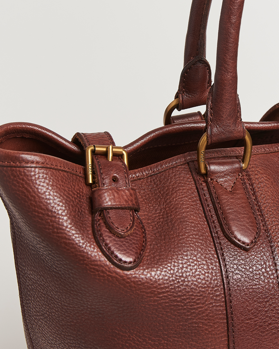Herren | Polo Ralph Lauren Leather Tote Bag British Tan | Polo Ralph Lauren | Leather Tote Bag British Tan
