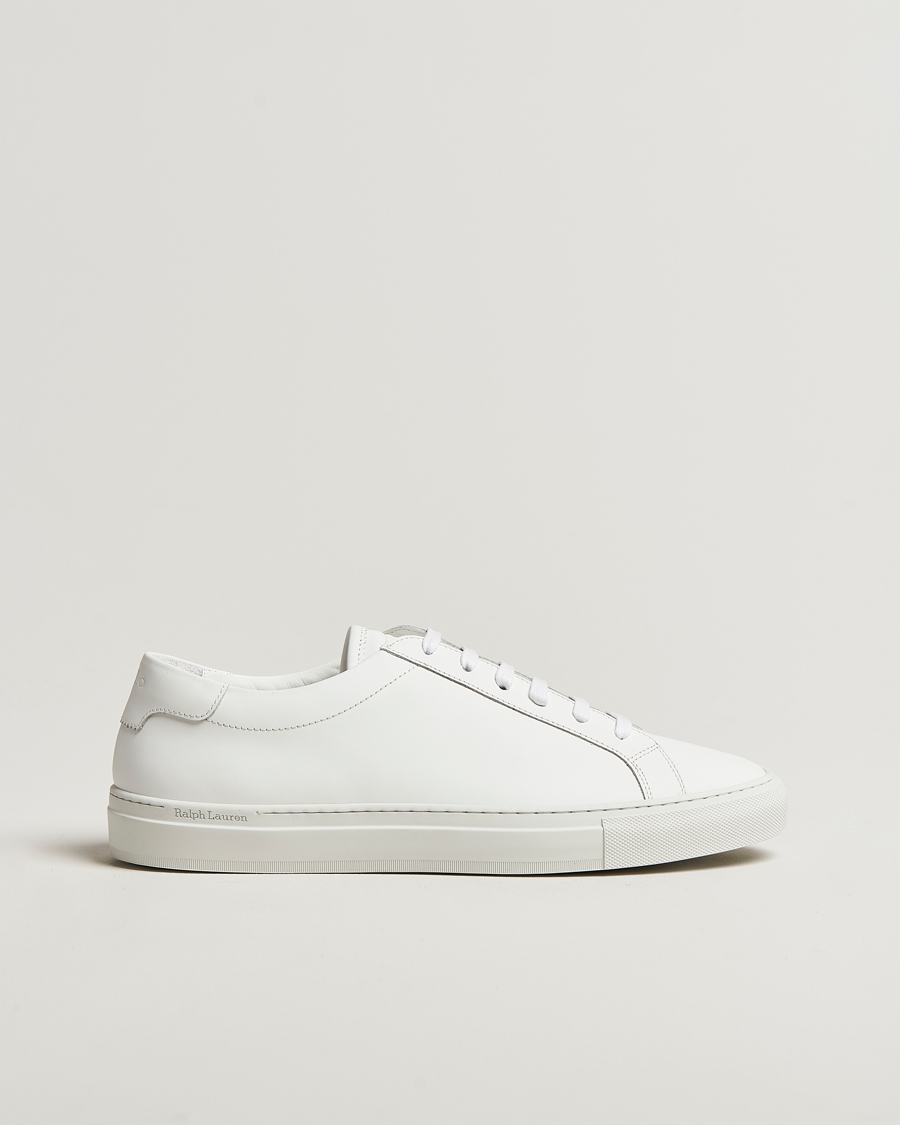 Herren | Polo Ralph Lauren Jermain Lux Leather Sneakers White | Polo Ralph Lauren | Jermain Lux Leather Sneakers White