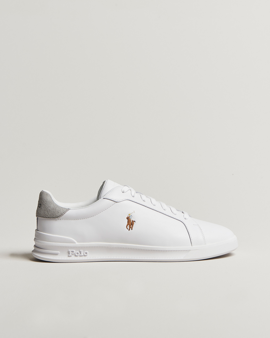 Herren | Polo Ralph Lauren Heritage Court II Sneaker White/Grey | Polo Ralph Lauren | Heritage Court II Sneaker White/Grey