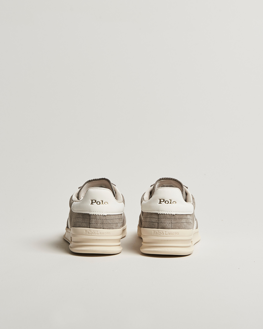 Herren | Polo Ralph Lauren Aera Suede Sneaker Grey/White | Polo Ralph Lauren | Aera Suede Sneaker Grey/White