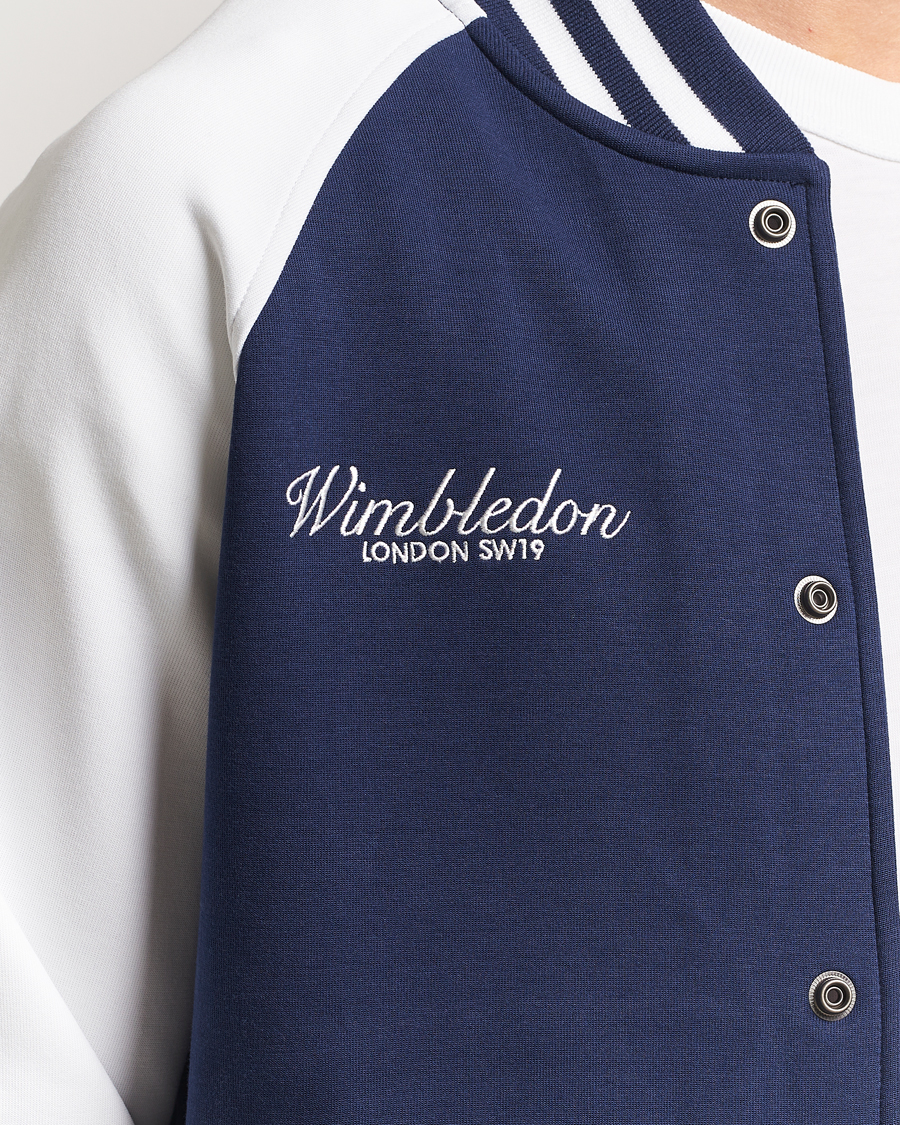 Herren | Pullover | Polo Ralph Lauren | Wimbledon Double Knit Baseball Sweatshirt Navy/White