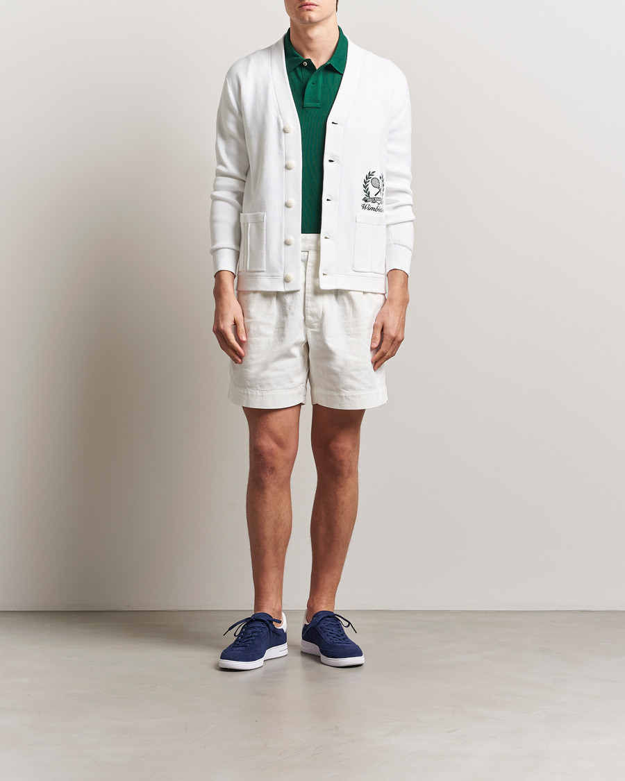 Herren | Pullover | Polo Ralph Lauren | Wimbledon Cotton Cardigan Ceramic White