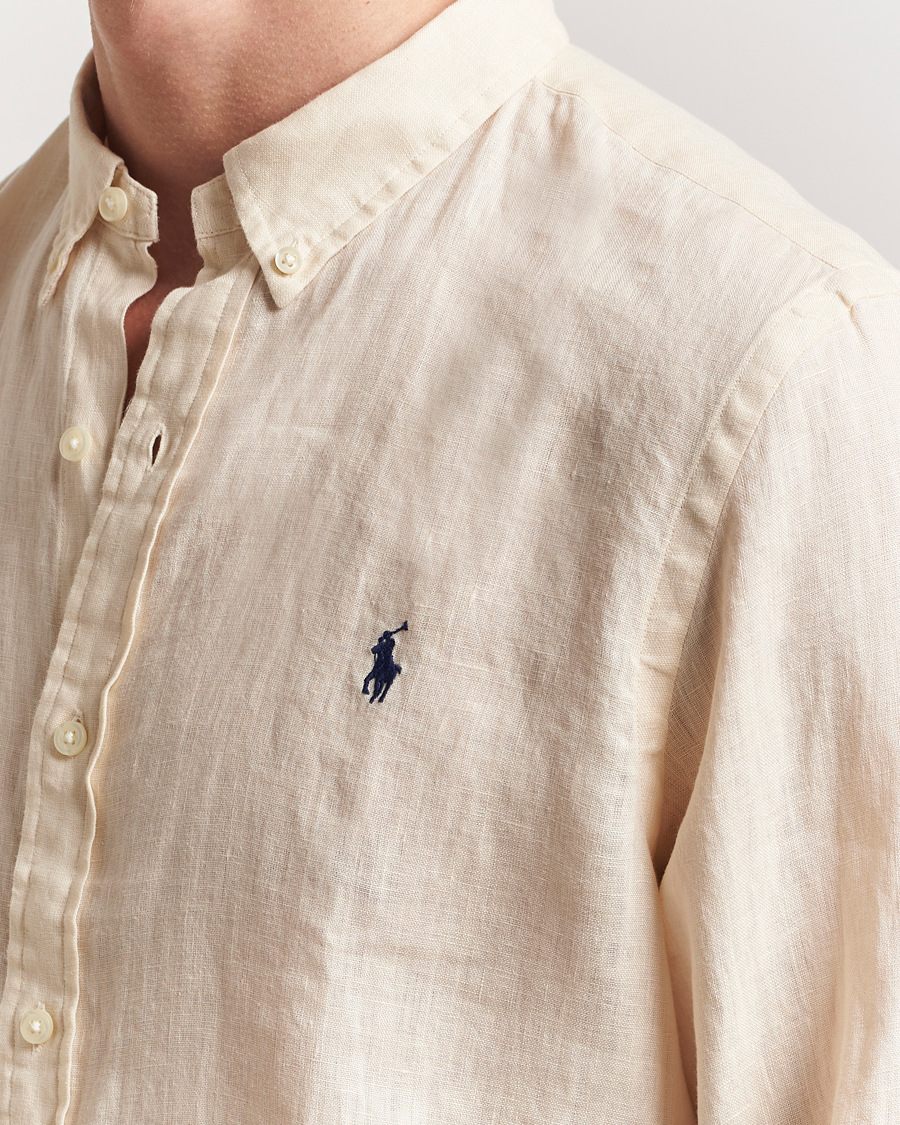 Herren | Hemden | Polo Ralph Lauren | Slim Fit Linen Shirt Full Cream