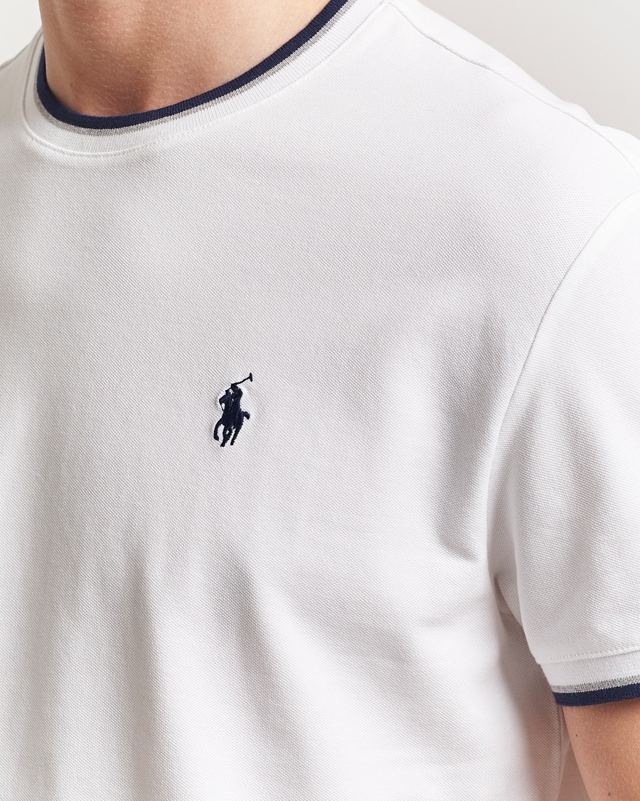 Herren | T-Shirts | Polo Ralph Lauren | Mesh Polo T-Shirt White
