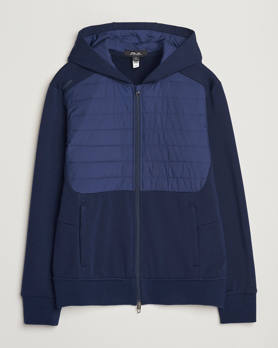 Herren | Pullover | RLX Ralph Lauren | Heavy Teach Wool Full Zip Pullover Refined Navy