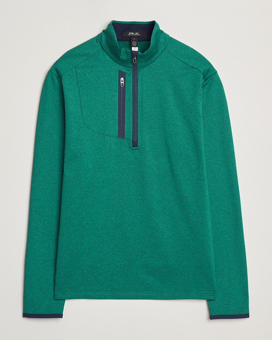 Herren | Pullover | RLX Ralph Lauren | New Lux Performance Half Zip Vermont Green Heather