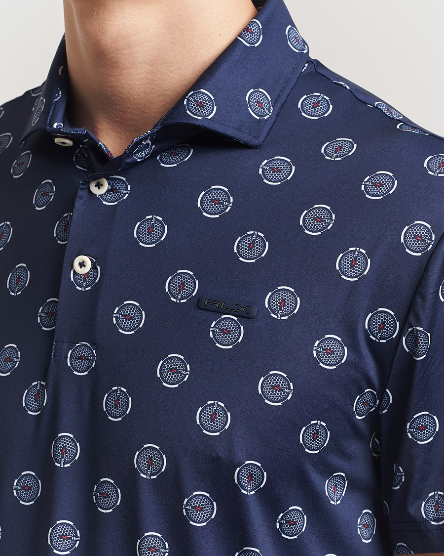 Herren | Poloshirts | RLX Ralph Lauren | Airflow Active Polo Mini G Golfball/Refined Navy