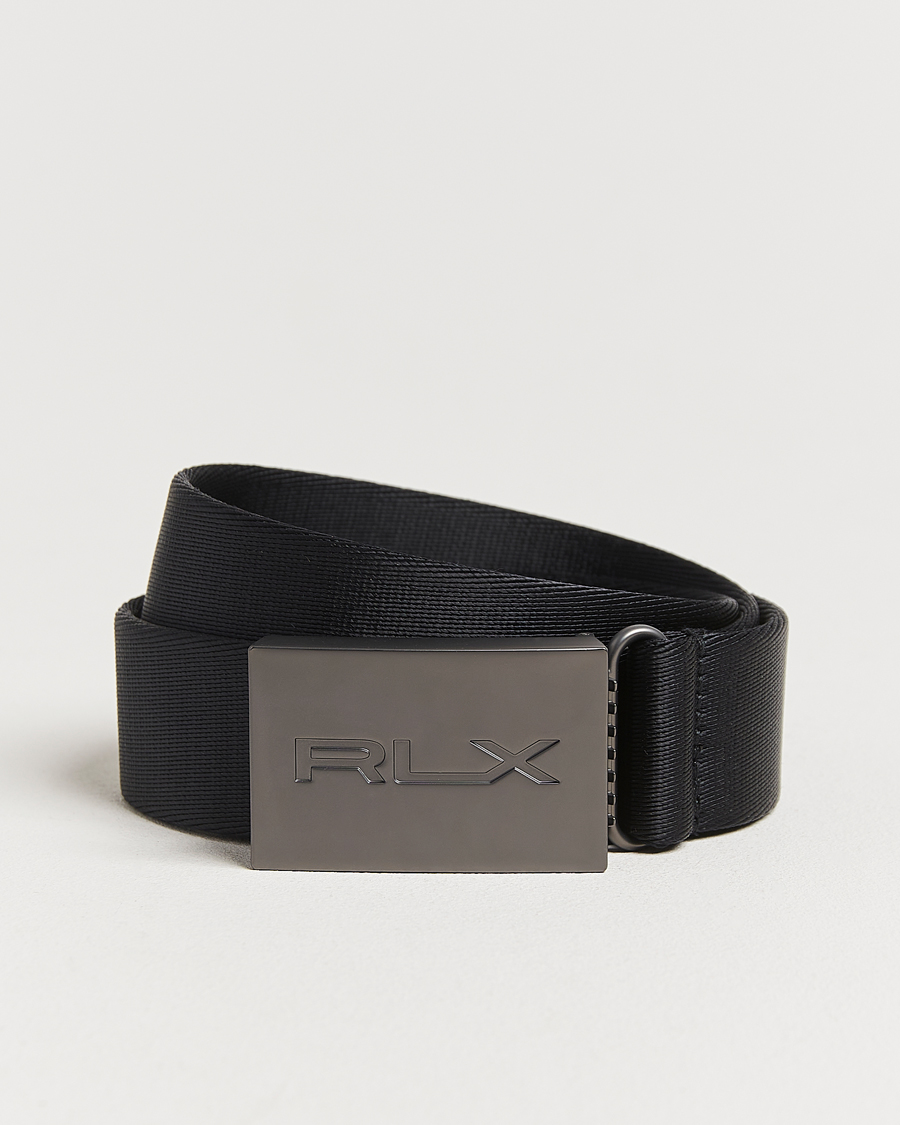 Herren | RLX Ralph Lauren Active Tech Belt Polo Black | RLX Ralph Lauren | Active Tech Belt Polo Black