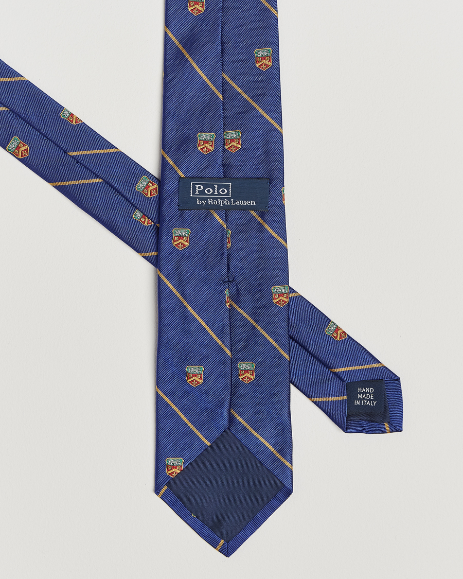 Herren | Polo Ralph Lauren Club Striped Tie Blue | Polo Ralph Lauren | Club Striped Tie Blue