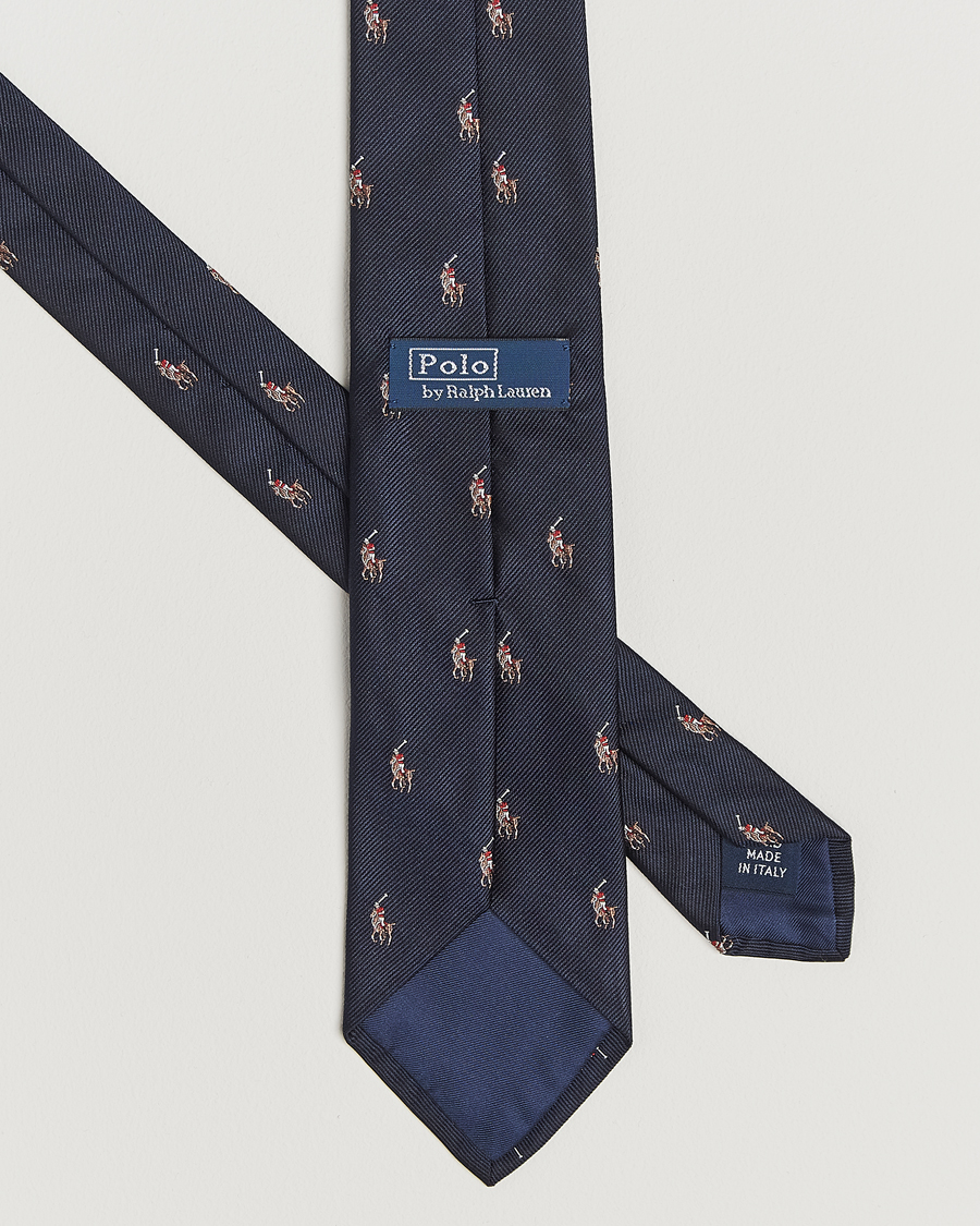 Herren | Polo Ralph Lauren Polo Player Tie Navy | Polo Ralph Lauren | Polo Player Tie Navy