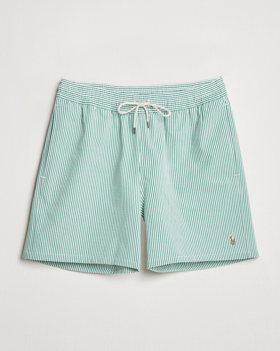 Herren | Badehosen | Polo Ralph Lauren | Recycled Traveler Seersucker Swimshorts Raft Green