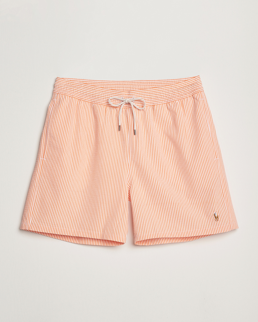 Herren | Badehosen | Polo Ralph Lauren | Recycled Traveler Seersucker Swimshorts Classic Peach