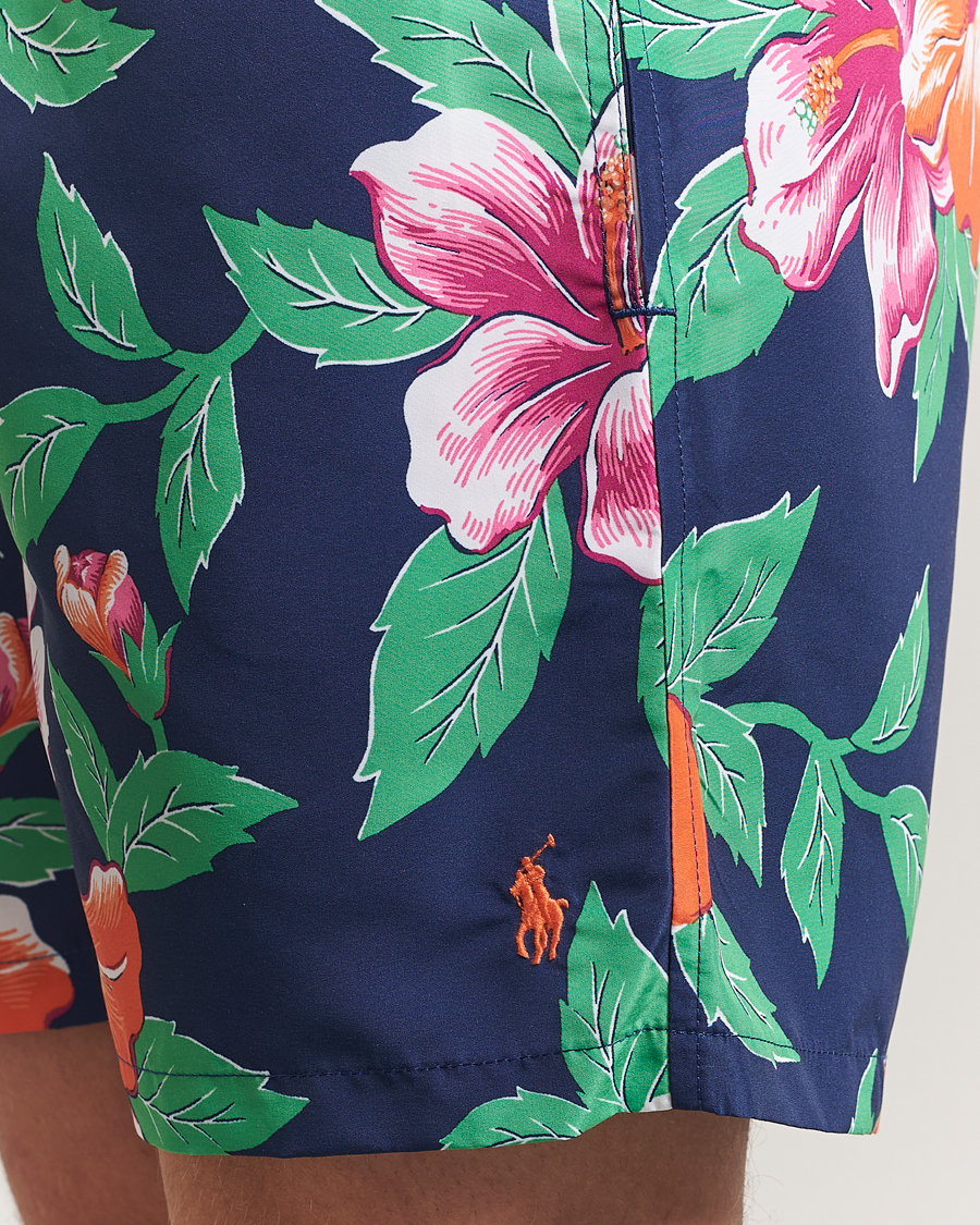 Herren | Badehosen | Polo Ralph Lauren | Traveler Recycled Swimshorts Iconic Hibiscus Navy