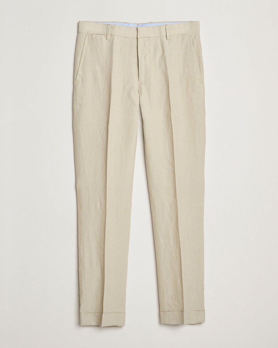 Herren | Hosen | Polo Ralph Lauren | Linen Pleated Trousers Spring Beige