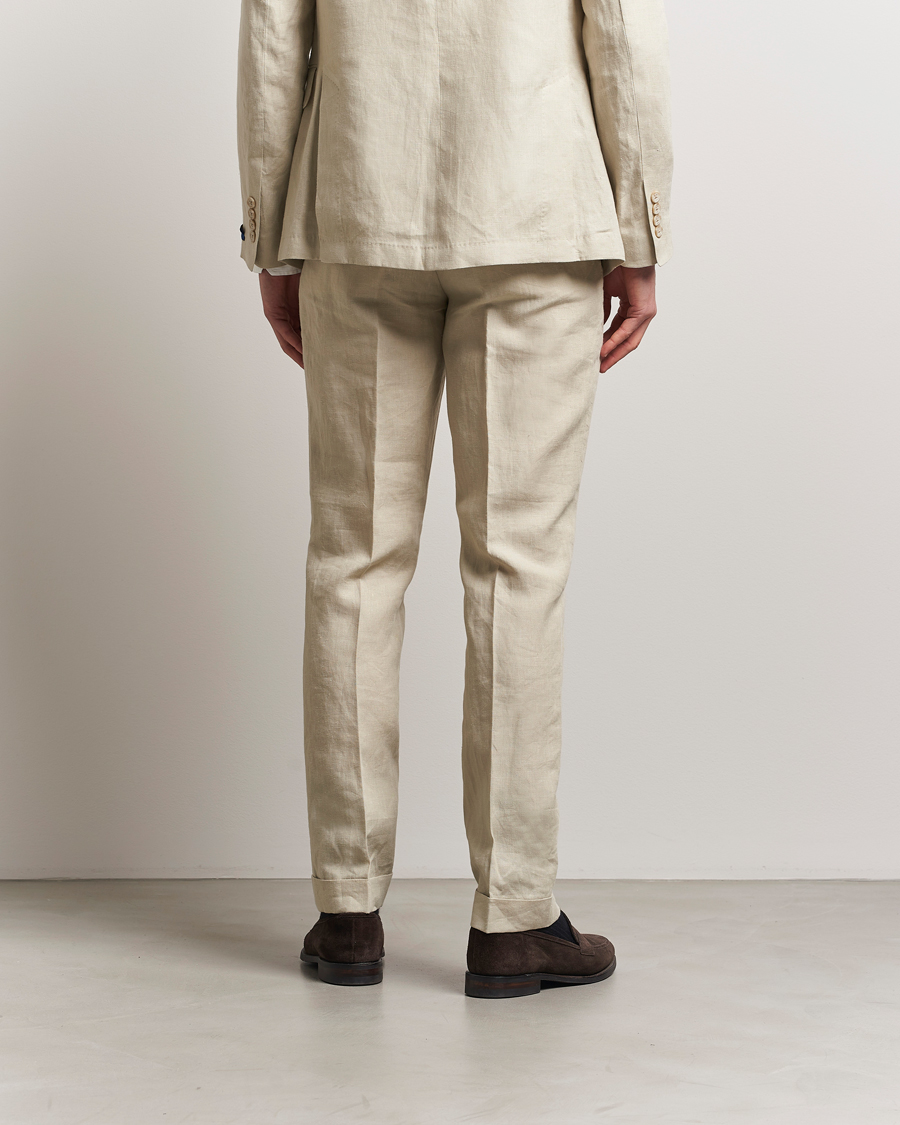 Herren | Hosen | Polo Ralph Lauren | Linen Pleated Trousers Spring Beige