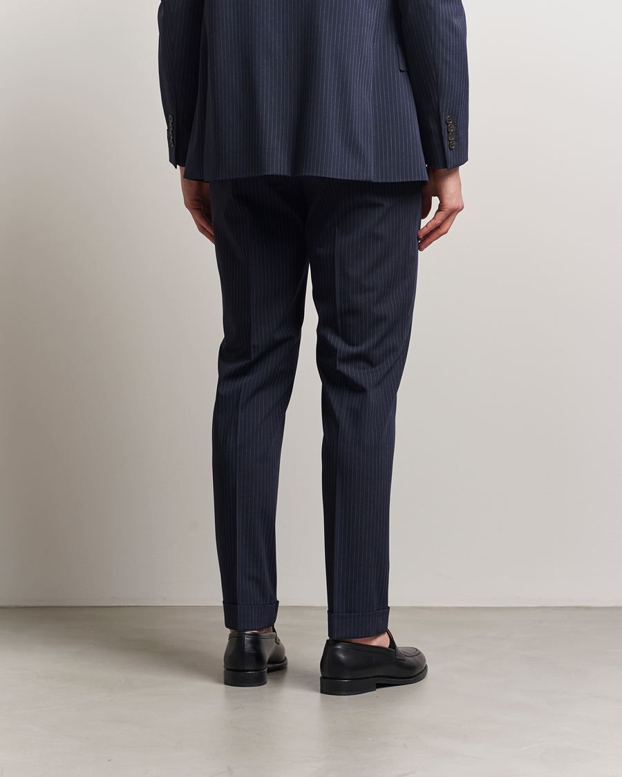 Herren | Hosen | Polo Ralph Lauren | Tailored Twill Pinstripe Trousers Navy/Grey