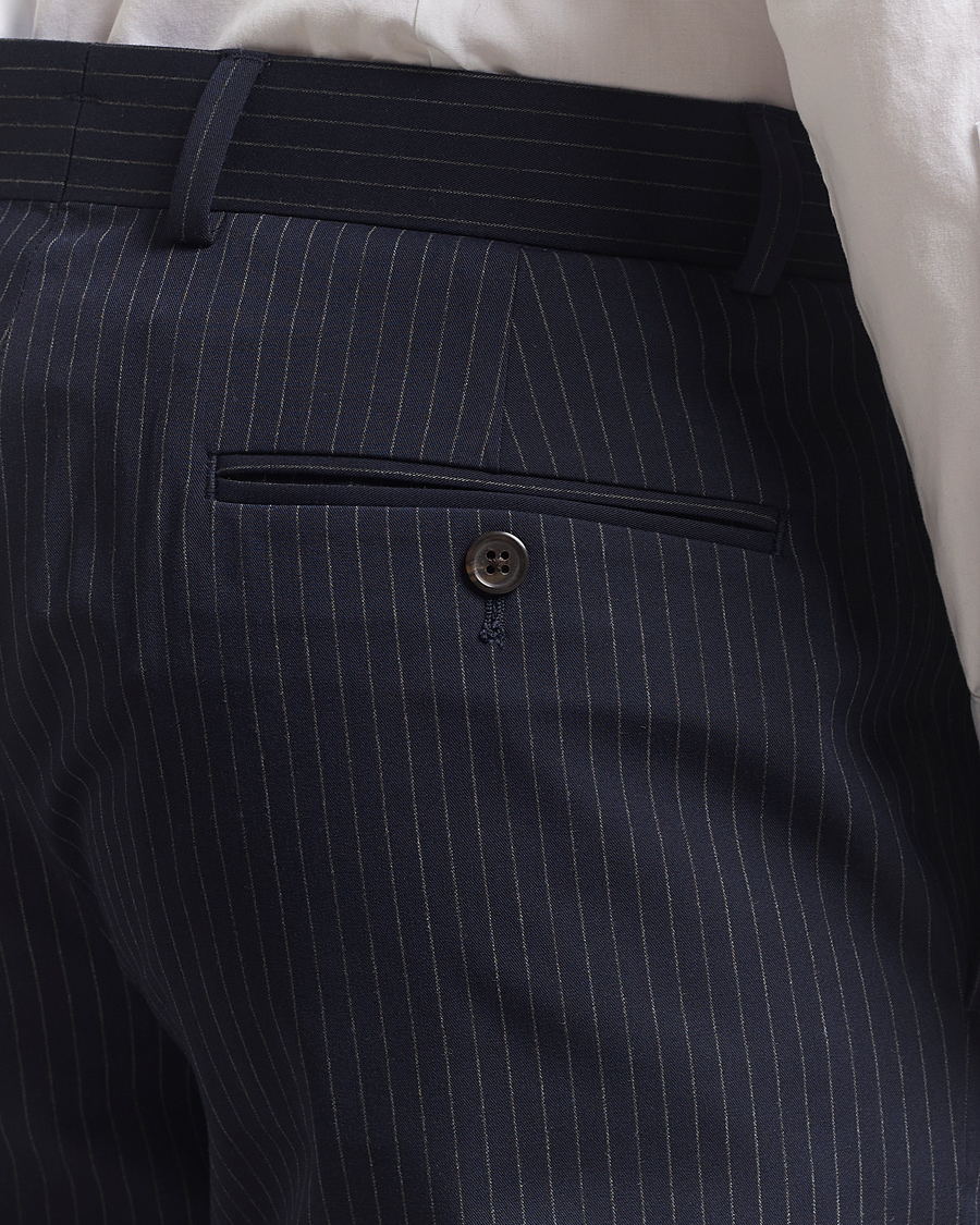 Herren | Hosen | Polo Ralph Lauren | Tailored Twill Pinstripe Trousers Navy/Grey