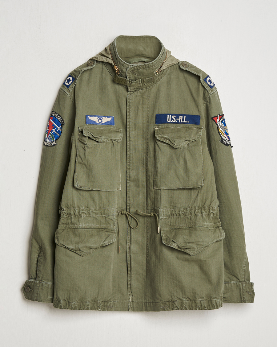 Herren | Jacken | Polo Ralph Lauren | Herringbone Field Jacket Olive Mountain