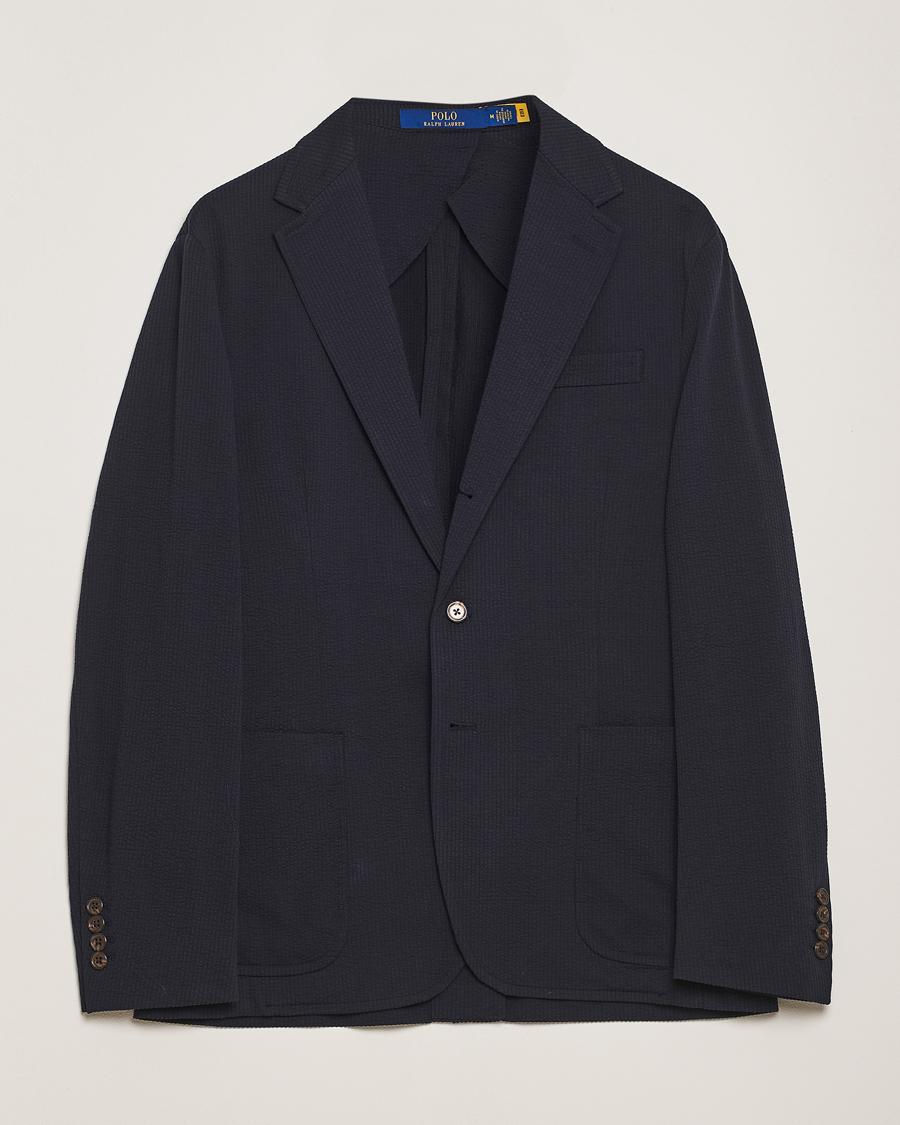 Herren | Sakkos | Polo Ralph Lauren | Single Breasted Seersucker Sportcoat Navy