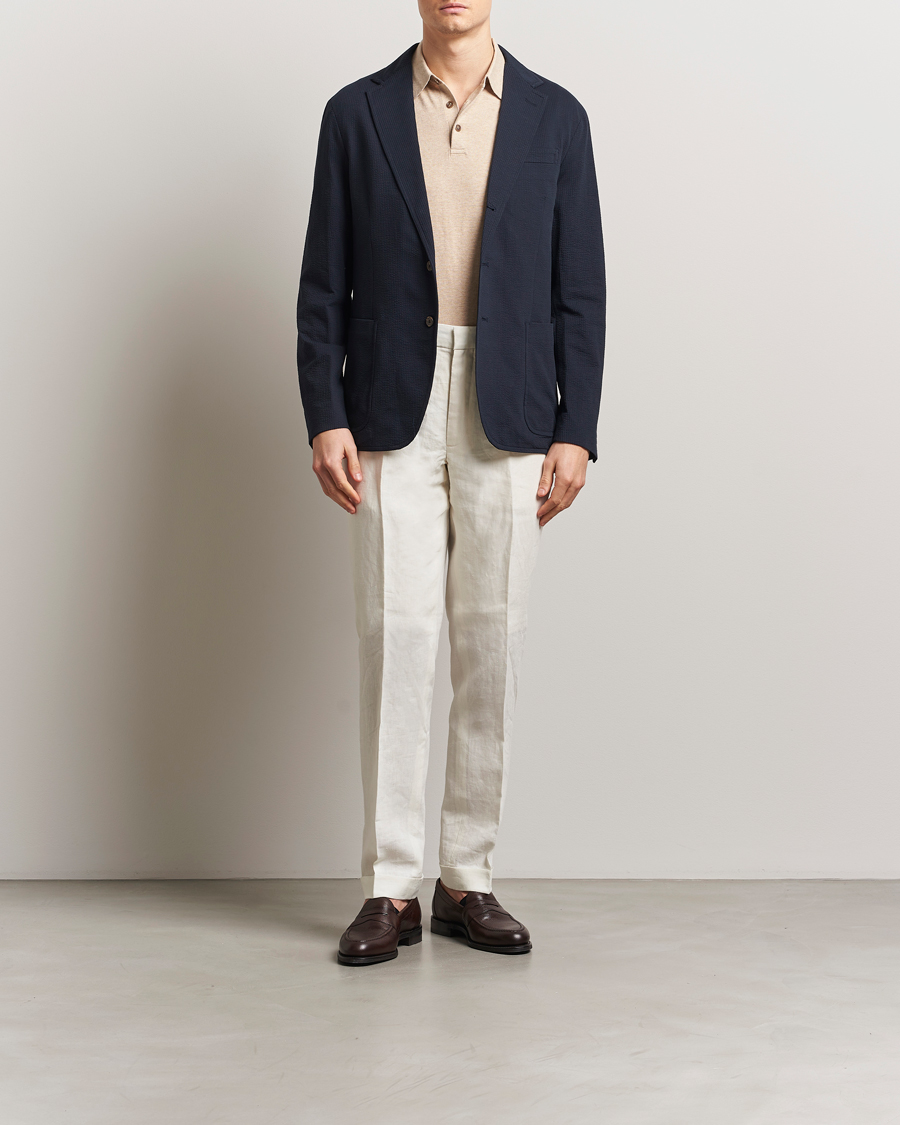 Herren | Sakkos | Polo Ralph Lauren | Single Breasted Seersucker Sportcoat Navy