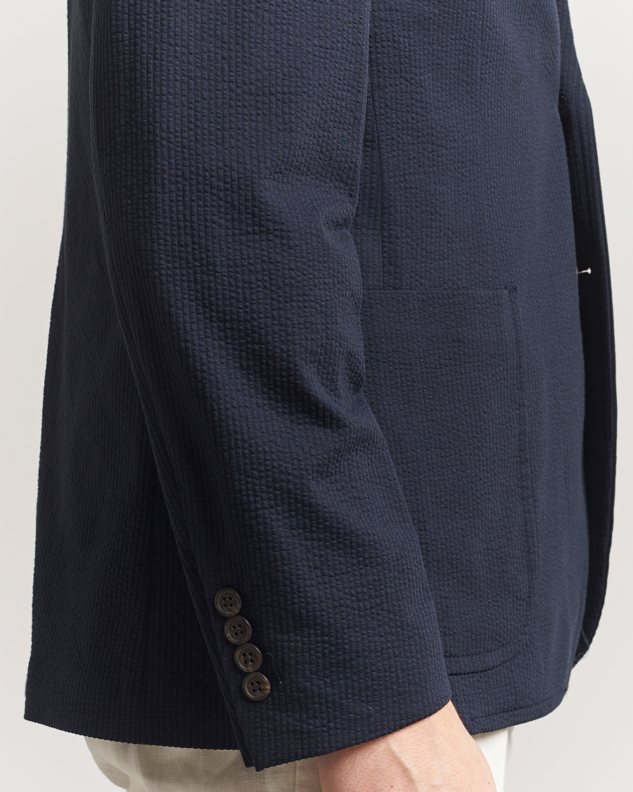 Herren | Sakkos | Polo Ralph Lauren | Single Breasted Seersucker Sportcoat Navy