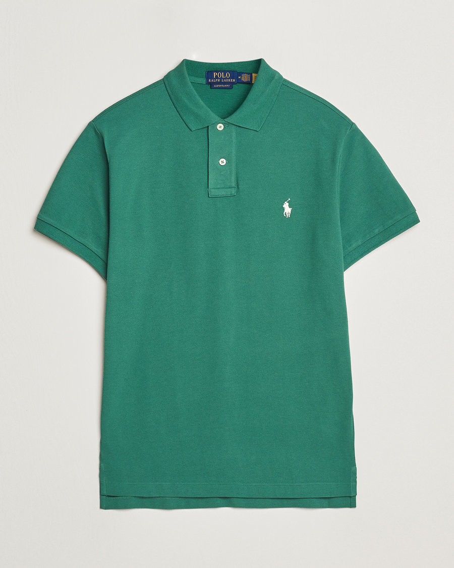 Herren | Poloshirts | Polo Ralph Lauren | Custom Slim Fit Polo Antique Green
